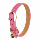 30% OFF: Moshiqa Hachiko Leather Dog Collar (Pink)