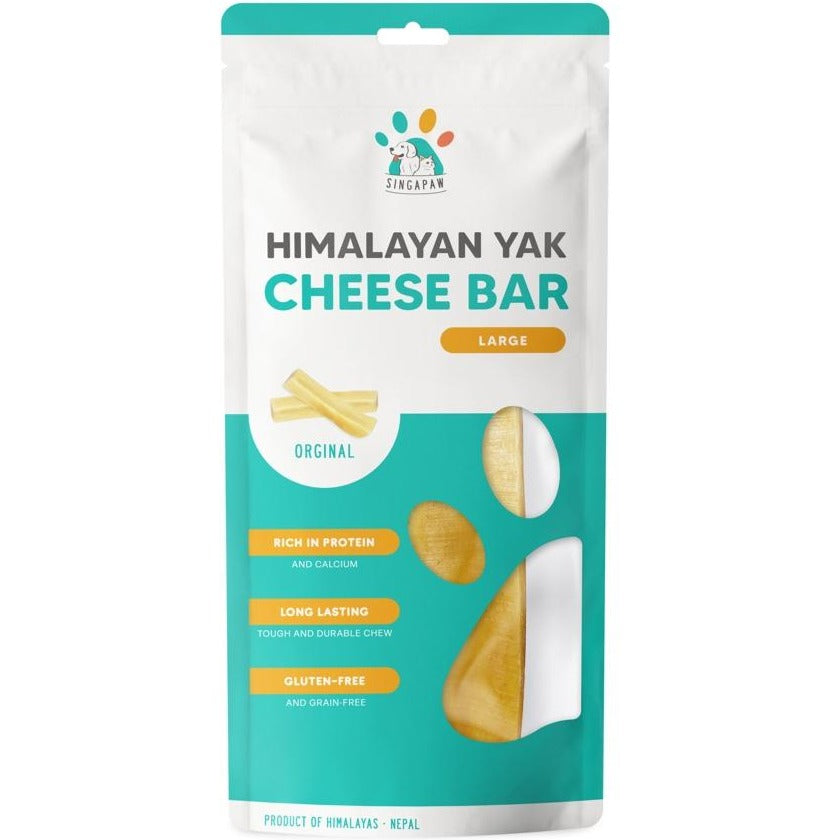 Sing-A-Paw Himalayan Yak Cheese Bar Large Dog Chew 160g - Kohepets