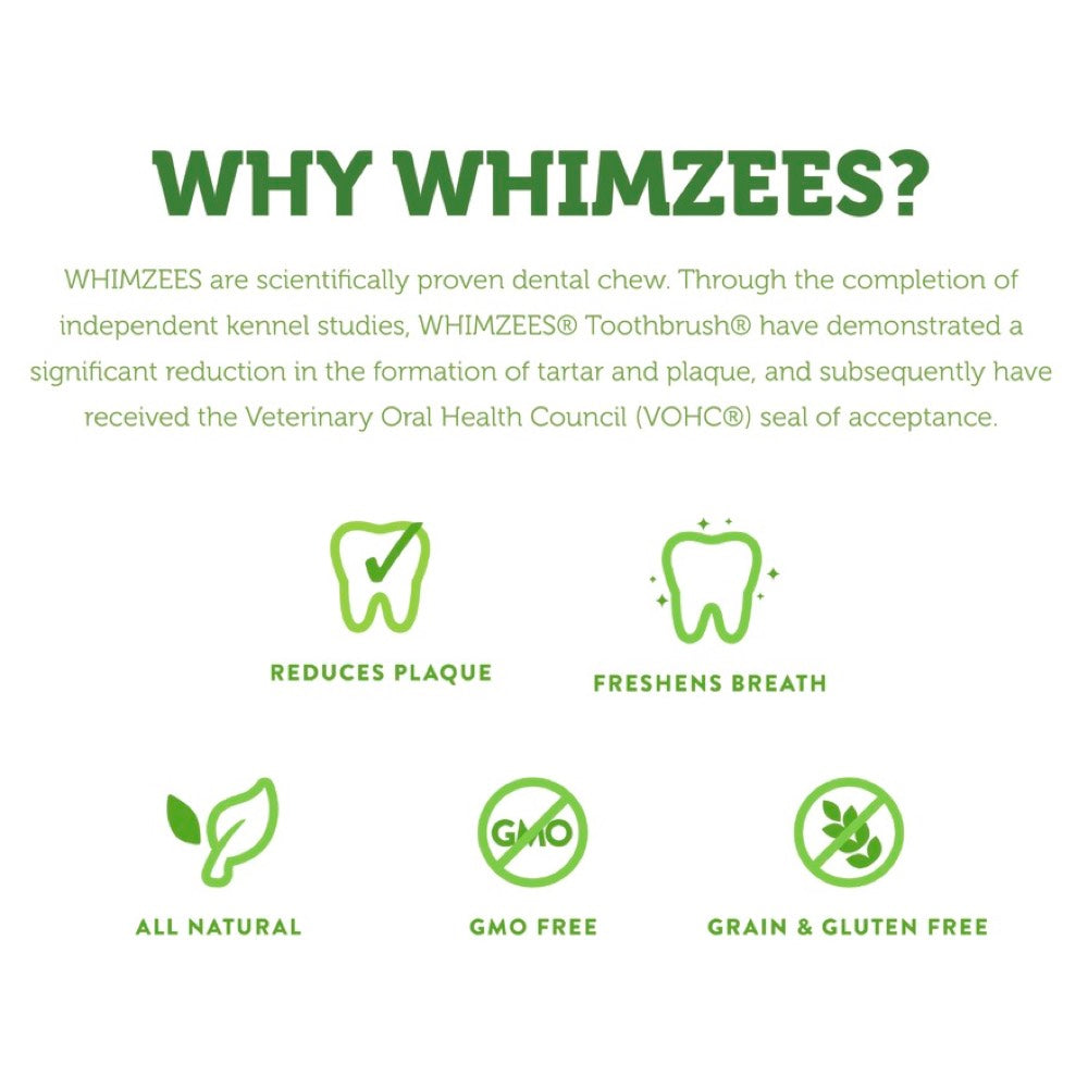 $12 OFF: Whimzees Variety Value Box Medium Grain-Free Dental Dog Treats 28pc - Kohepets