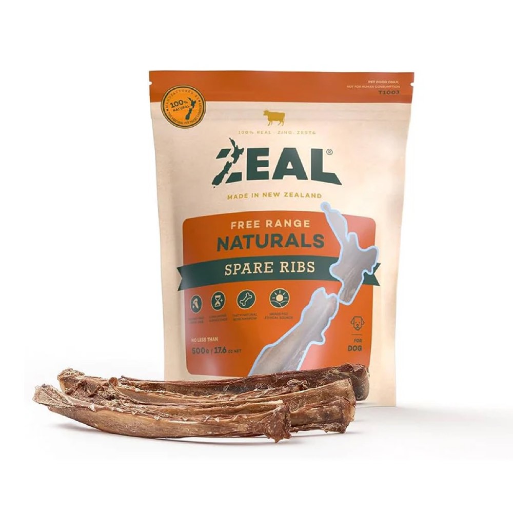 Zeal Free Range Naturals Spare Ribs Dog Treats