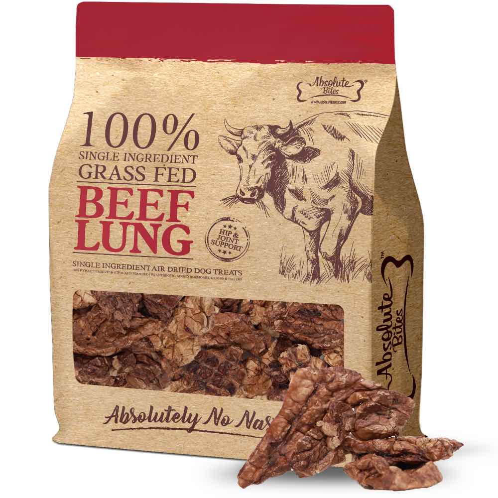 33% OFF: Absolute Bites Beef Lung Air-Dried Dog Treats - Kohepets