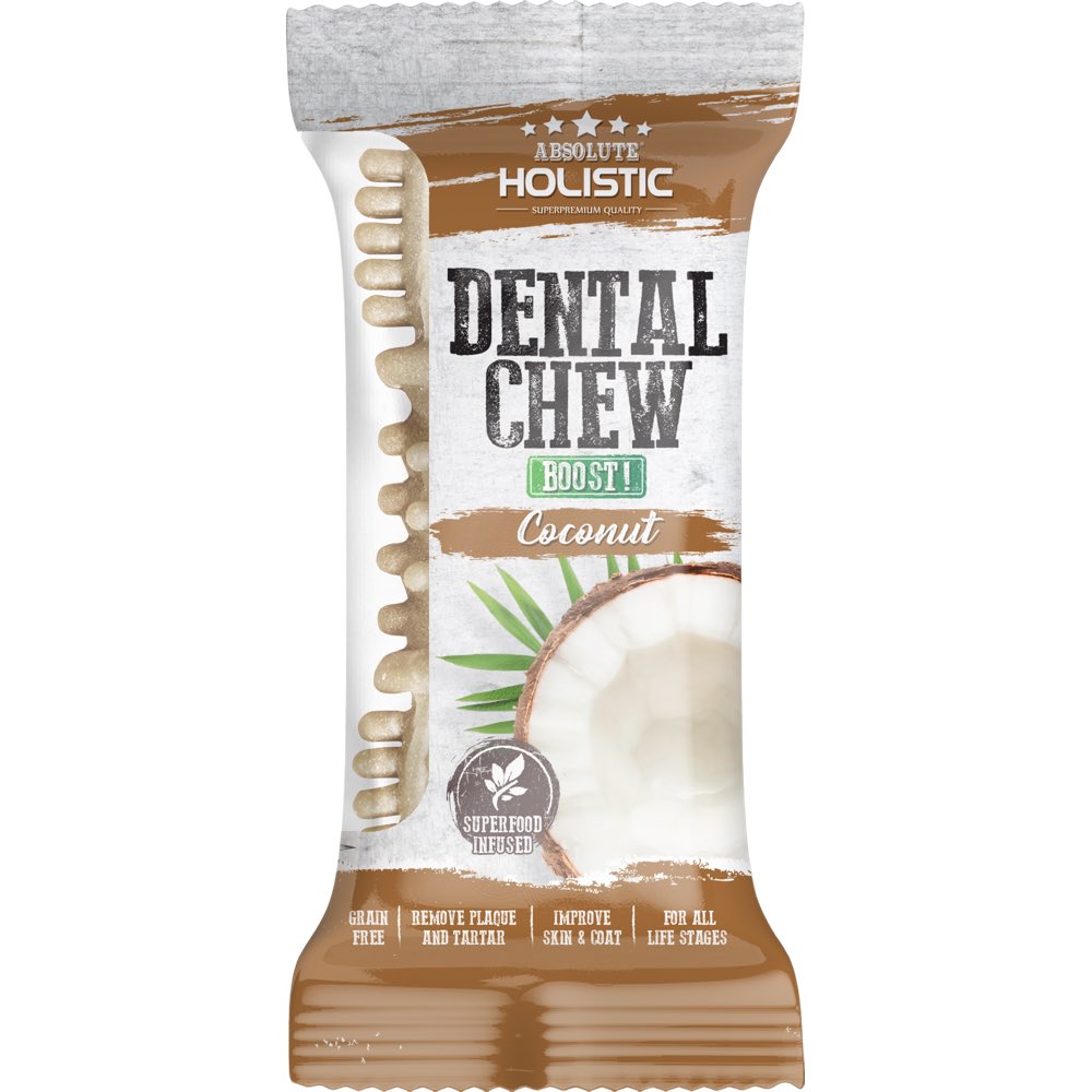 10 FOR $10: Absolute Holistic Boost Coconut Grain-Free Dental Dog Chew 25g