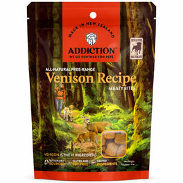 20% OFF: Addiction Meaty Bites Venison Grain Free Dog Treats 4oz - Kohepets