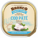 Bronco Cod Pate Adult Grain-Free Tray Dog Food 100g
