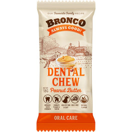 10 FOR $8: Bronco Dental Chew Peanut Butter Dog Treat 18g - Kohepets