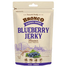 4 FOR $11.50: Bronco Jerky Blueberry Flavour Dog Treats 70g