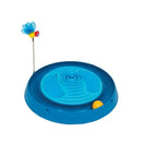Catit Play 3-in-1 Cat Circuit Ball Toy & Massager Cat Toy (Blue)