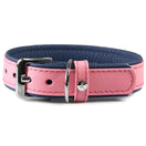 Das Lederband Firenze Leather Dog Collar (Candy/Sapphire)