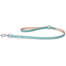 Das Lederband Firenze Leather Dog Leash (Electric Blue/Nude)