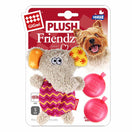 GiGwi Plush Friendz With Refillable Squeaker Dog Toy (Elephant)