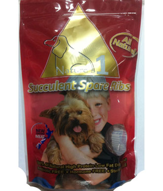 Nature's 1 Spare Ribs Dog Treats 150g - Kohepets