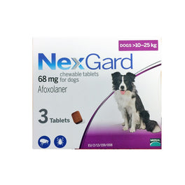 NexGard Chews For Medium Dogs (10-25kg) 3ct - Kohepets