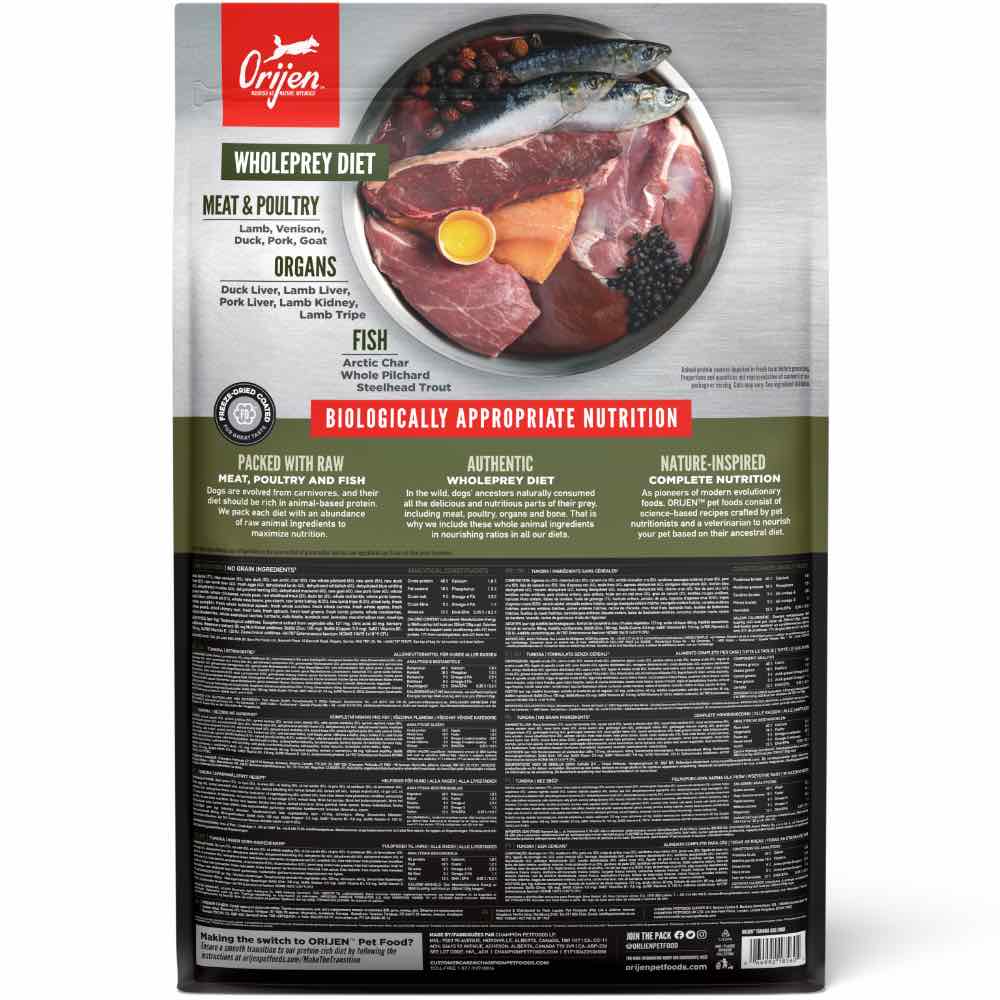 ORIJEN Tundra Grain-Free Dry Dog Food - Kohepets