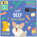 PetCubes Puppy Gently Cooked Beef Grain-Free Frozen Dog Food 2.24kg