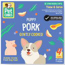 PetCubes Puppy Gently Cooked Pork Grain-Free Frozen Dog Food 2.24kg