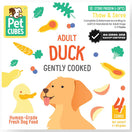 PetCubes Gently Cooked Duck Grain-Free Frozen Dog Food 2.24kg