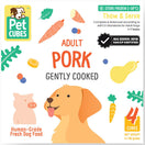 PetCubes Gently Cooked Pork Grain-Free Frozen Dog Food 2.24kg