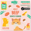 PetCubes Gently Cooked Beef Frozen Cat Food 1.28kg