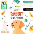 PetCubes Gently Cooked Rabbit Grain-Free Frozen Dog Food 2.24kg