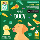 PetCubes Raw Duck Grain-Free Frozen Dog Food 2.25kg
