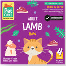 PetCubes Raw Lamb Frozen Cat Food 1.28kg