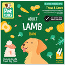 PetCubes Raw Lamb Grain-Free Frozen Dog Food 2.25kg