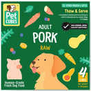 PetCubes Raw Pork Grain-Free Frozen Dog Food 2.25kg