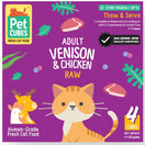 PetCubes Raw Venison & Chicken Frozen Cat Food 1.28kg