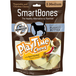 SmartBones PlayTime Peanut Butter Dog Chews - Kohepets
