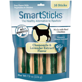 SmartBones SmartSticks Chamomile and Lavender Extract Flavor Calming Care Dog Chews 16pc