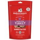 Stella & Chewy's Tantalizing Turkey Dinner Patties Grain-Free Freeze-Dried Raw Dog Food 14oz