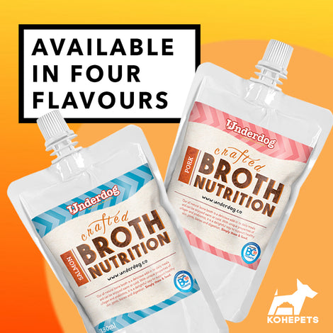 Underdog Bone Broth Dog Food Toppers — Enhance Any Bowl Of Kibble Or Freeze-Dried Food!