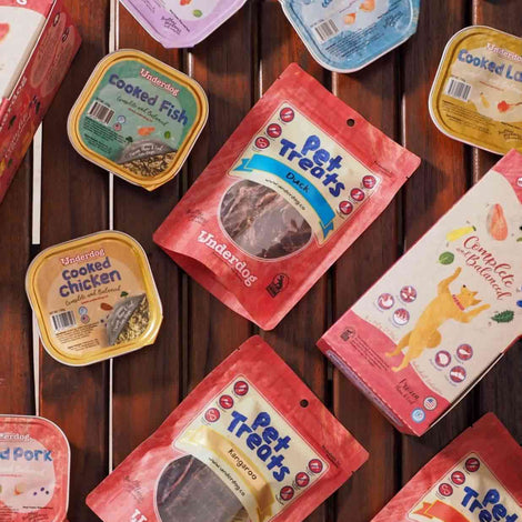 Underdog Frozen Dog Food & Treats — Common & Novel Proteins