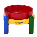 VETRESKA Chroma Ceramic Elevated Bowl For Cats & Dogs