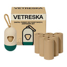 VETRESKA Santal Forest Dog Poop Bag Dispenser Set (7 Rolls)