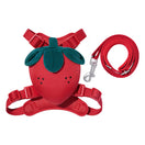 VETRESKA Strawberry Backpack Harness & Leash Set For Cats & Dogs