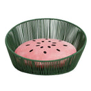 VETRESKA Watermelon Rattan Bed For Cats & Dogs