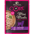 Wellness CORE Mini Meals Chunky Chicken & Chicken Liver Entree In Gravy Grain-Free Pouch Dog Food 3oz