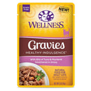 Wellness Healthy Indulgence Gravies Tuna & Mackerel In Gravy Grain-Free Pouch Cat Food 3oz